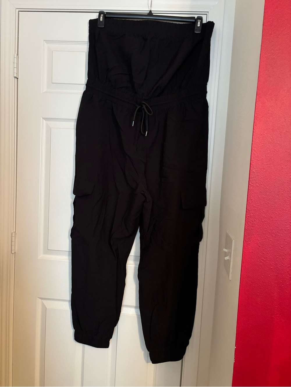 NWT Forever 21 Black Strapless Cargo Romper